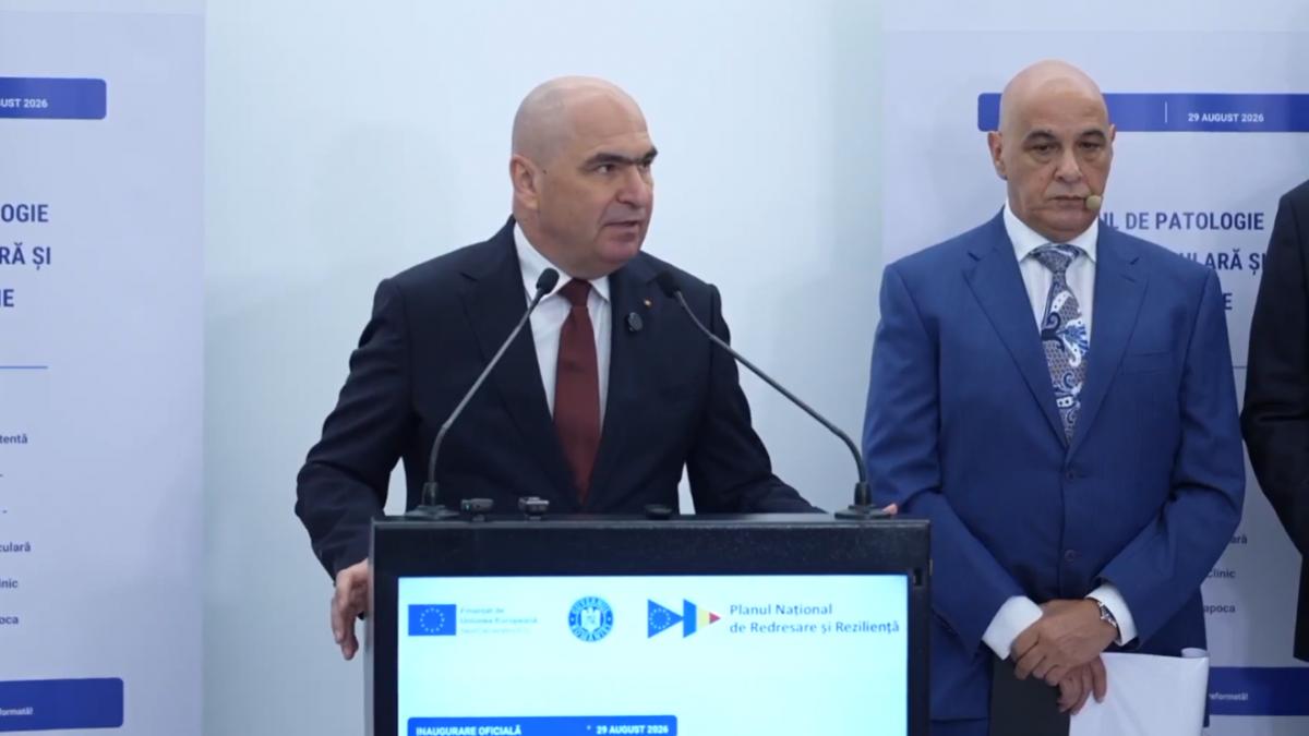 centrul de patologie vasculo cerebrala si neurochirurgie a fost inaugurat la cluj la eveniment a participat ilie bolojan