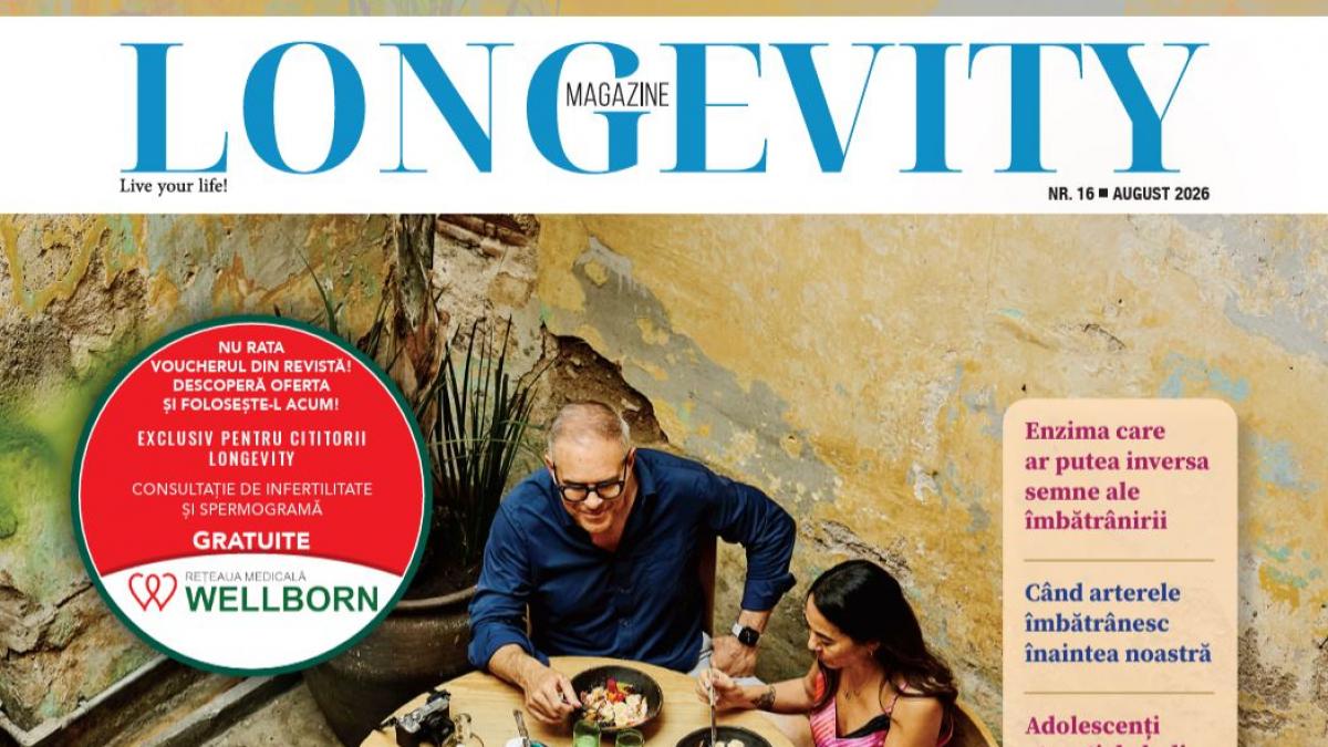 poza in care apare revista-Longevity-august 2026