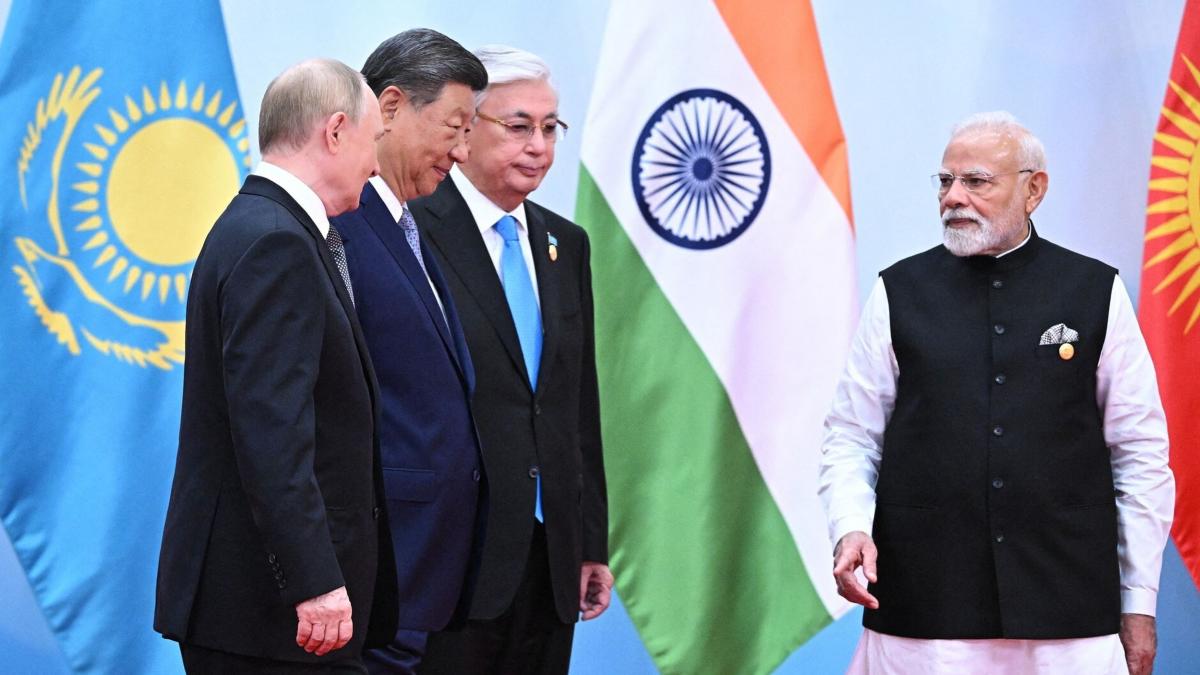 xi jinping vladimir putin si narendra modi se intalnesc in kargazstan la summitul organizatiei de cooperare de la shanghai