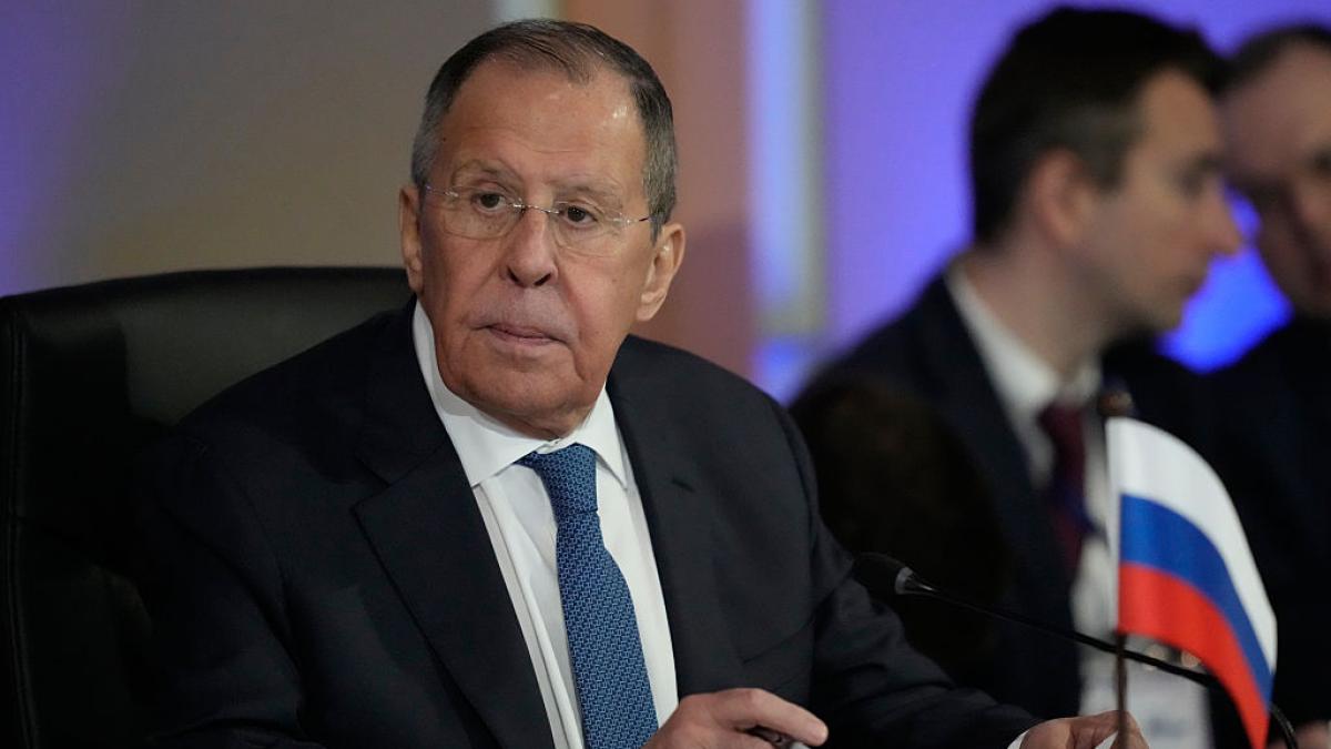 poza in care apare Serghei Lavrov, ministrul de Externe al Federaţiei Ruse - GettyImages-2287121616