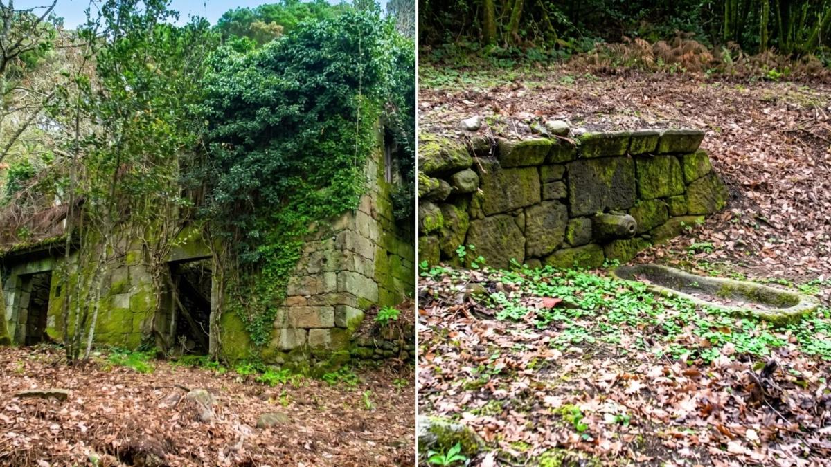 colaj cu doua imagini cu constructii vechi din piatra