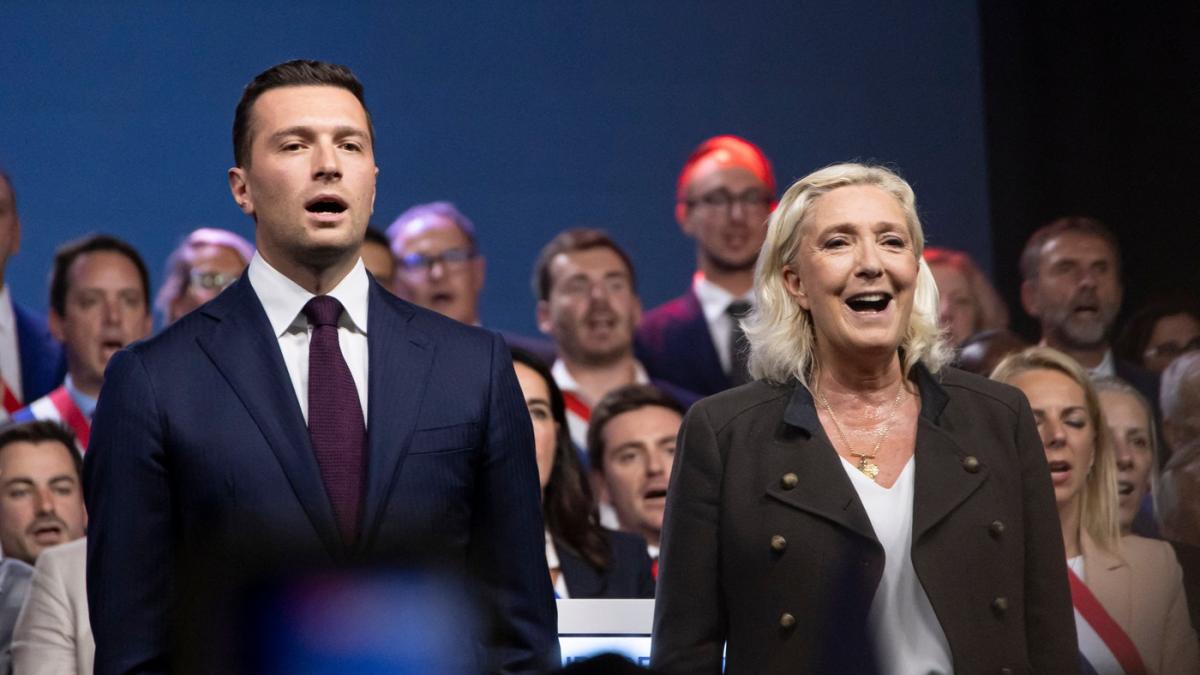 marine le pen isi lanseaza candidatura la alegerile prezidentiale franceze se inmultesc zvonurile ca ar fi in conflict dur cu bardella
