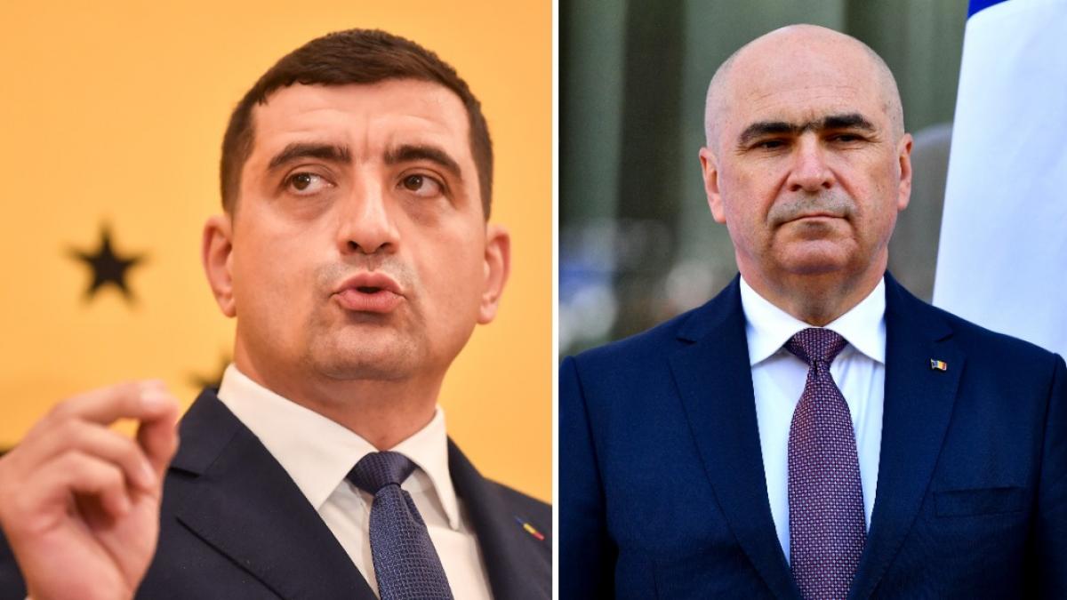 colaj 2 poze in care apar George Simion si Ilie Bolojan