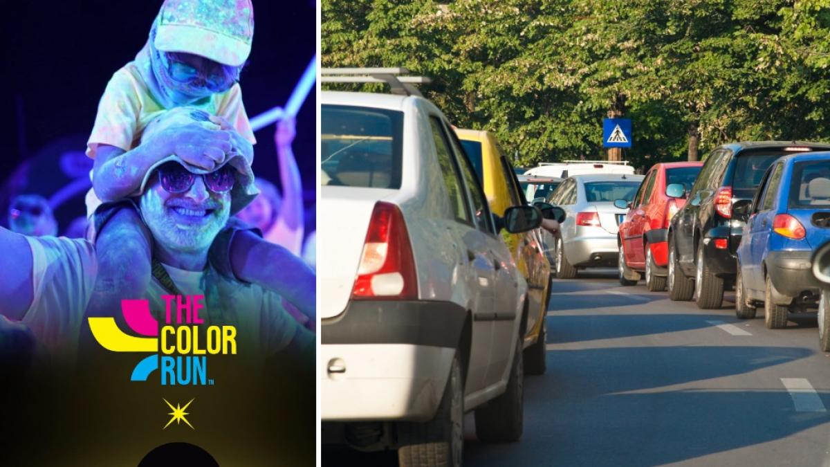 evenimentul the color run night bucuresti 2026 aduce noi restrictii de circulatie sambata 8 linii de transport public modificate