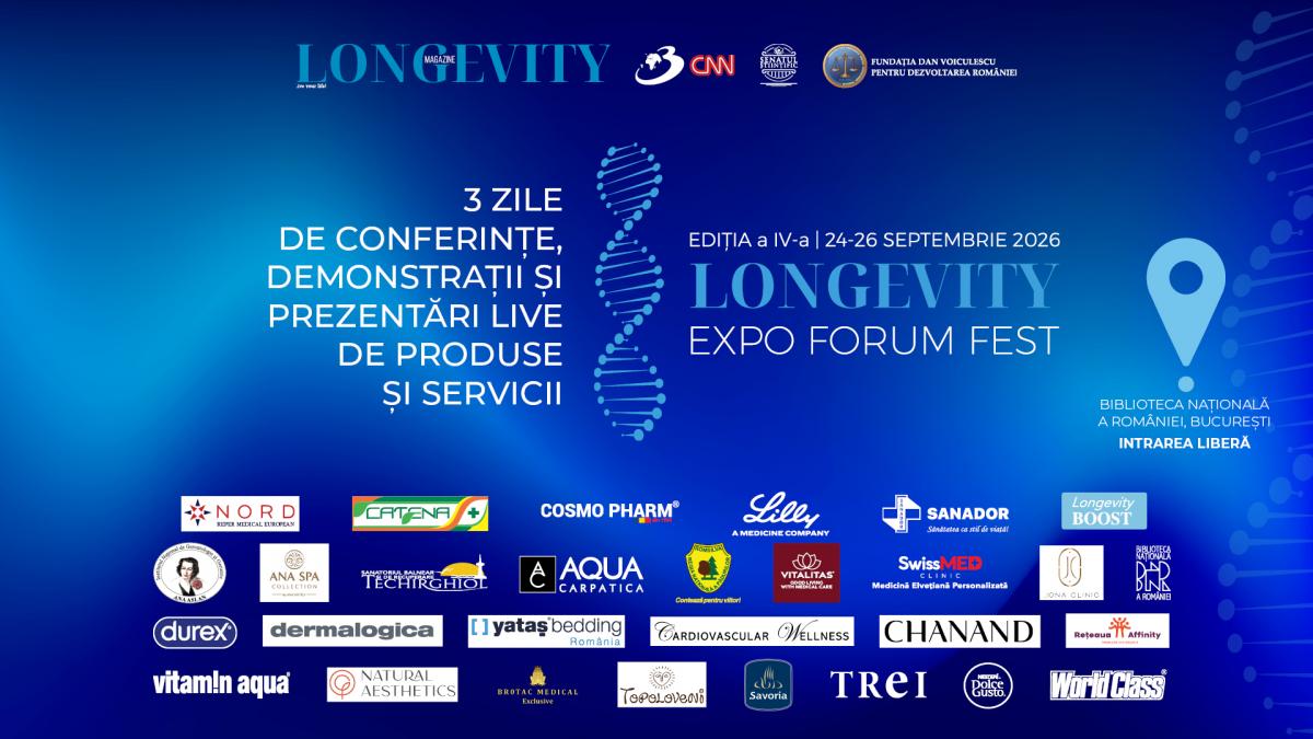 program longevity expo forum fest editia a iv a 3 zile dedicate longevitatii sanatatii si medicinei viitorului