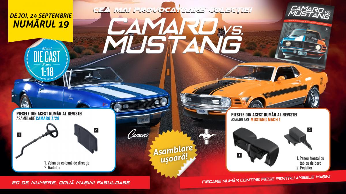 afis revista noua in chioșcuri Camaro vs mustang septembrie 2026 