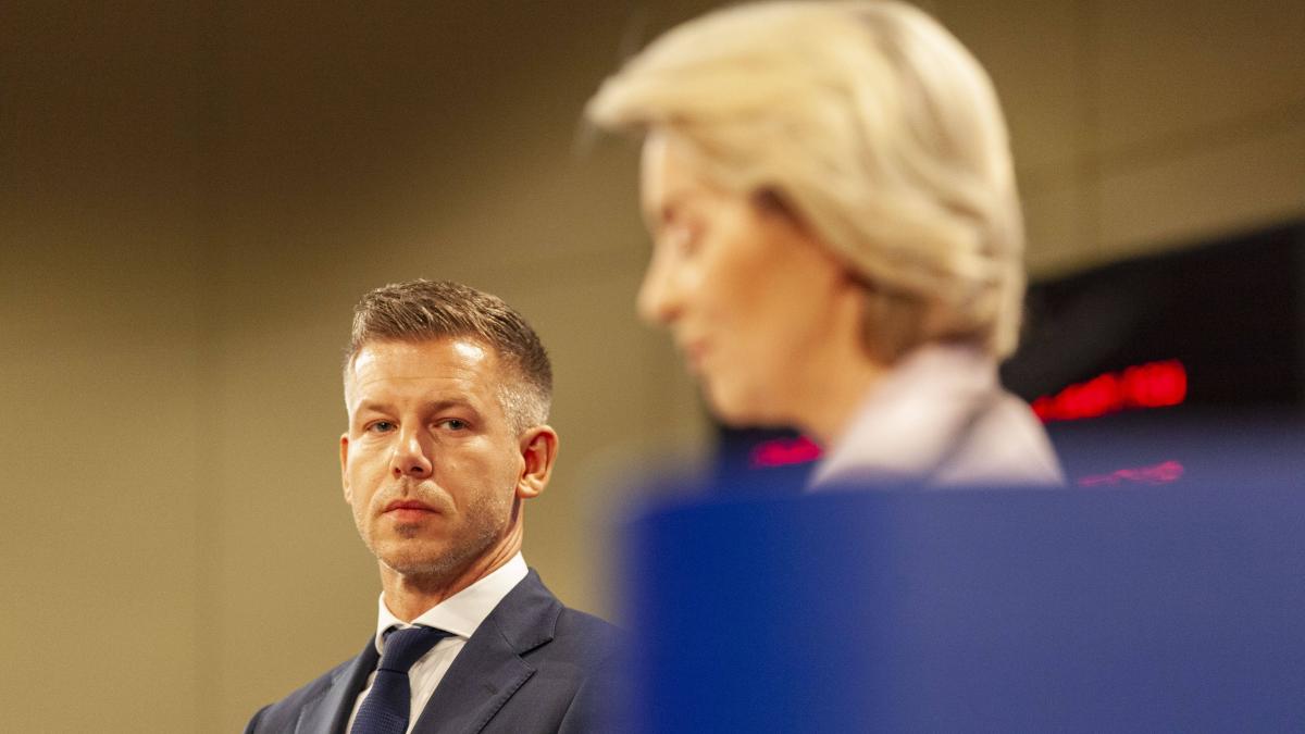 premierul ungariei peter magyar si presedinta comisiei europene ursula von der leyen