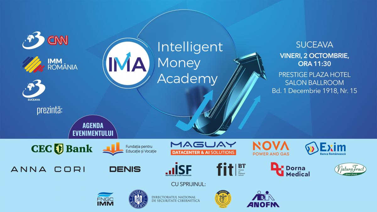 intelligent money academy ajunge la suceava o zi cu 200 de antreprenori 30 de speakeri de top si 5 workshopuri practice