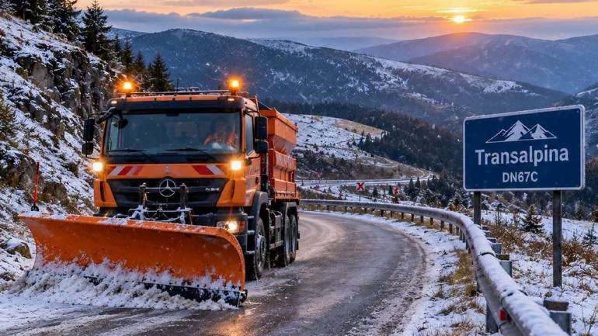 de sambata se schimba programul de acces pe transalpina soferii vor circula doar intr un anumit interval orar din cauza ninsorilor