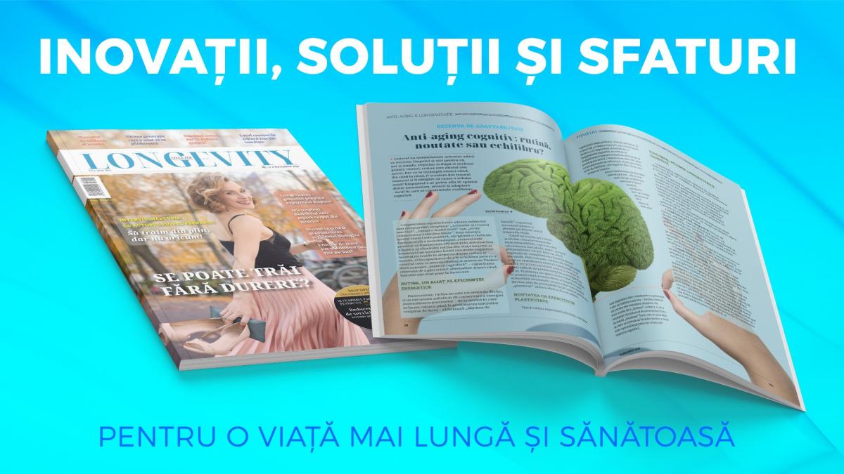 afiș numărul 17 din revista Longevity Magazine