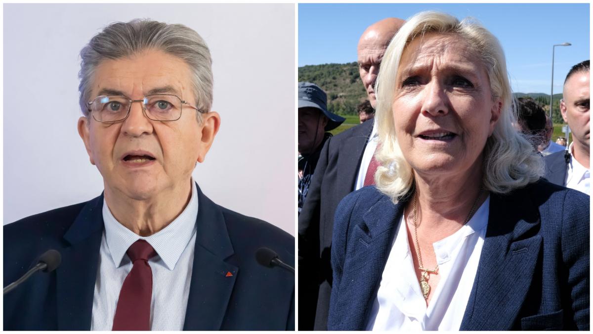 colaj jean luc melenchon si marine le pen