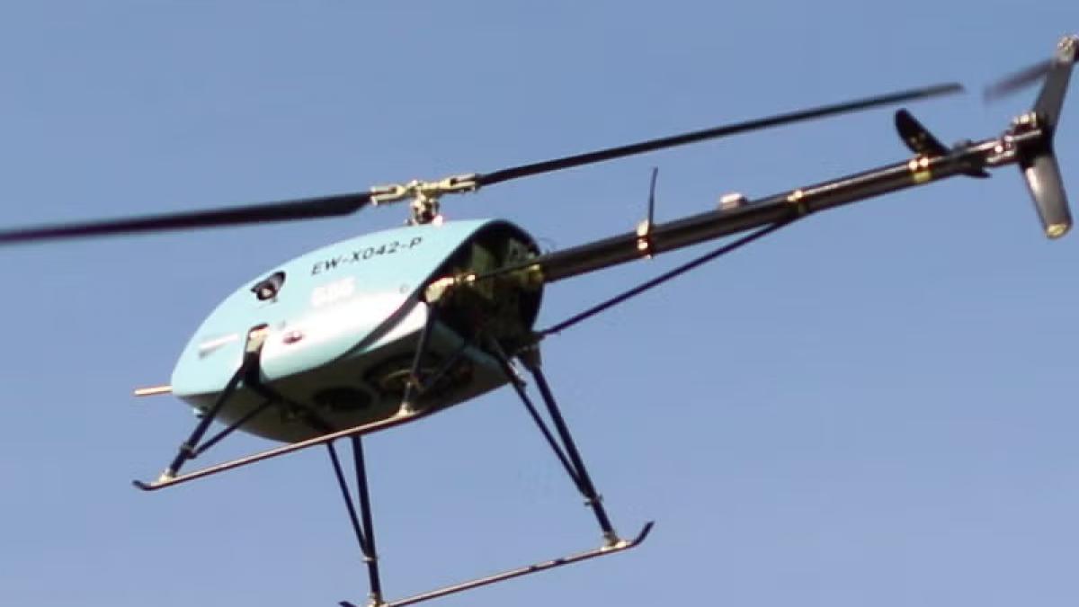 drona elicopter produsa in africa ar fi deja folosita in europa de est decoleaza fara pista si poate transporta arme