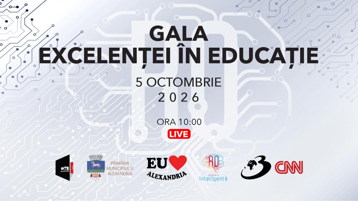 afis gala Excelenței in Educație 5 octombrie 2026 Alexandria 