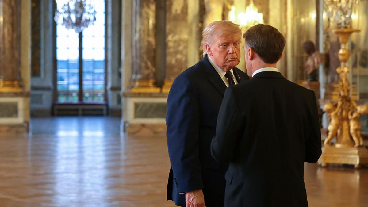 Macron și Trump la Versailles