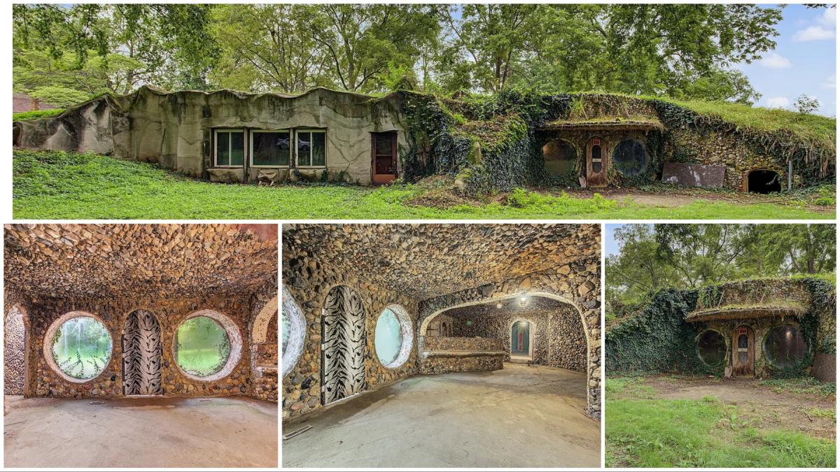 casa pestera eco friendly construita sub pamant tip hobbit de vanzare