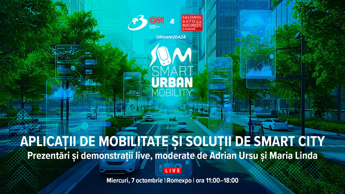 afis smart Urban Mobility 7 octombrie 2026 la Romexpo 