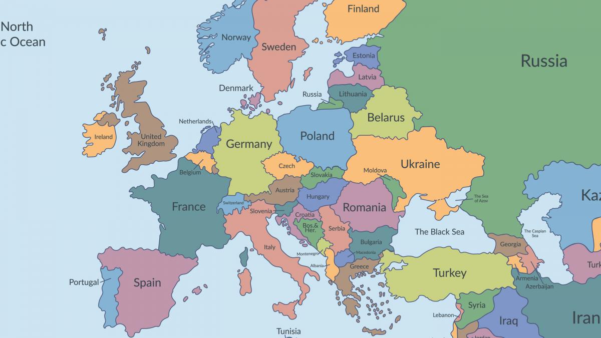 hartă europa