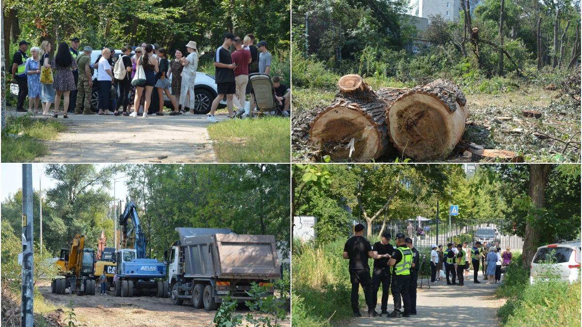 Protest la Kiev împotriva defrișărilor pentru șantierul unei conducte de termoficare