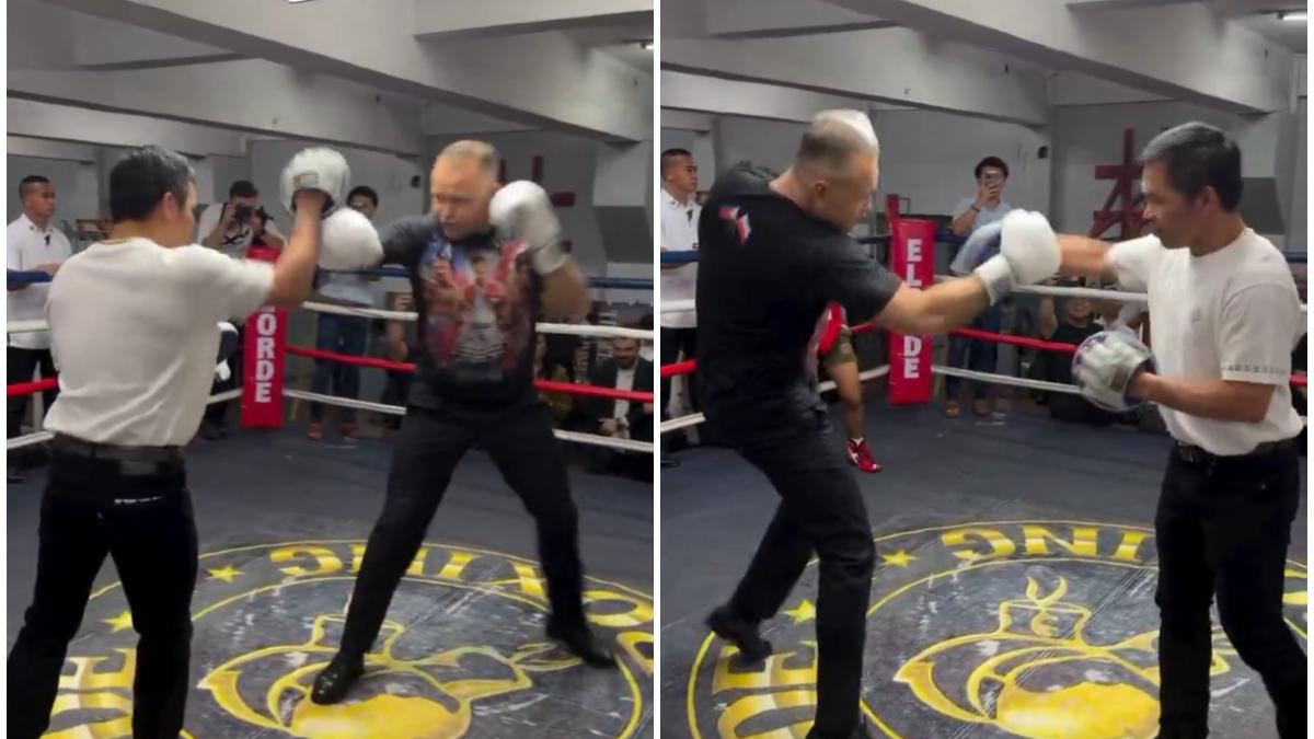 Karol Nawrocki s-a antrenat în ring cu legenda boxului Manny Pacquiao