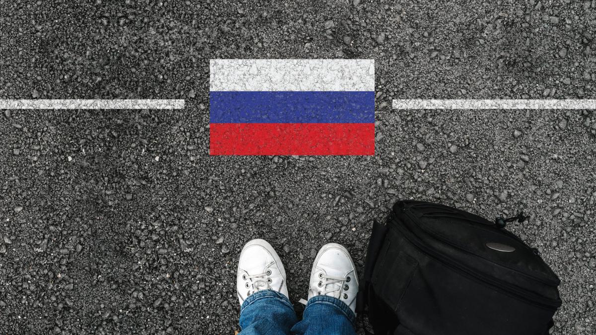 ilustrație migrant rus