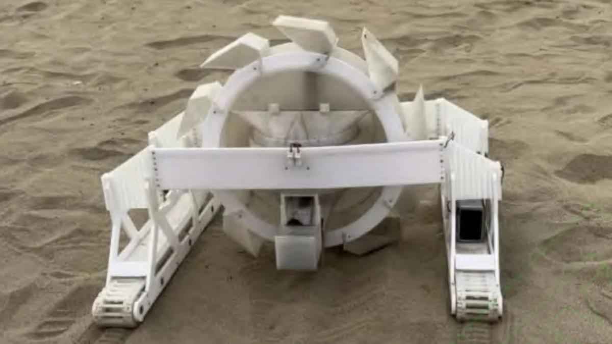 china testeaza in desertul taklamakan un robot care extrage fier din nisip ca in dune