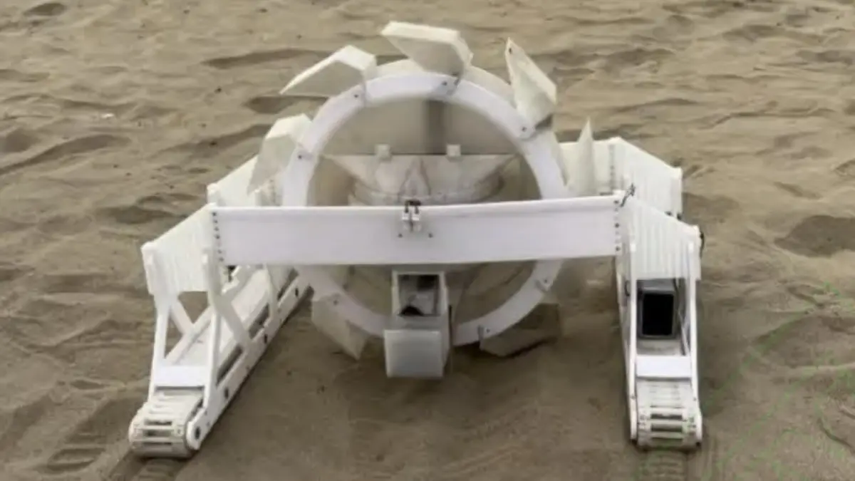 china testeaza in desertul taklamakan un robot care extrage fier din nisip ca in dune