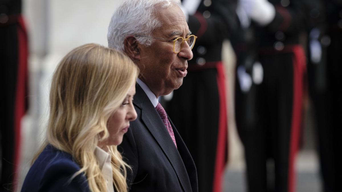 Giorgia Meloni și Antonio Costa