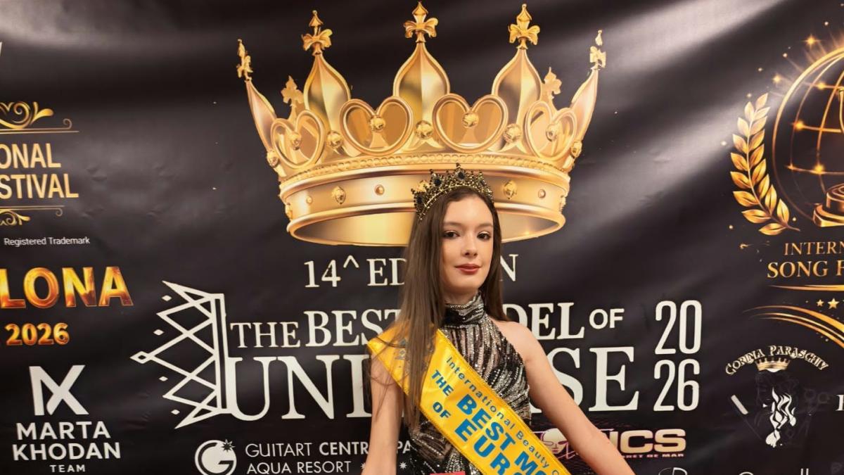 poza in care apare Ilinca Maria Aldea -a câștigat „The Best Model of Europe“, la categoria Kids-