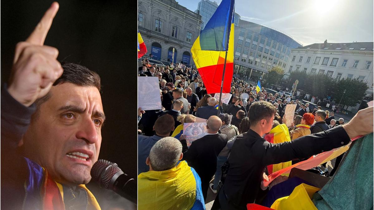 simion a facut o conferinta la bruxelles ca sa acuze romania ca e o tara bananiera aur a organizat si un protest in capitala ue