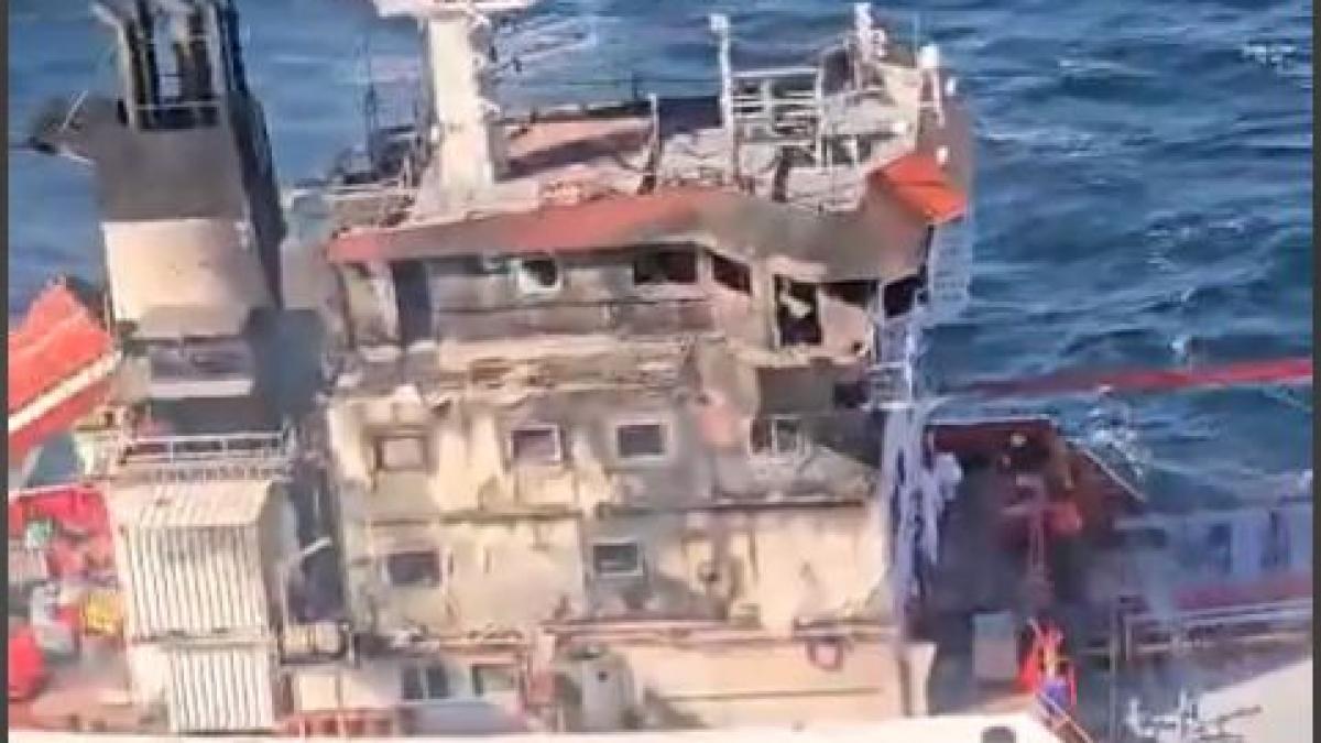 alerta la marea neagra inca o nava a cerut ajutor in apropiere de sulina dupa ce a izbucnit un incendiu 8 persoane date disparute