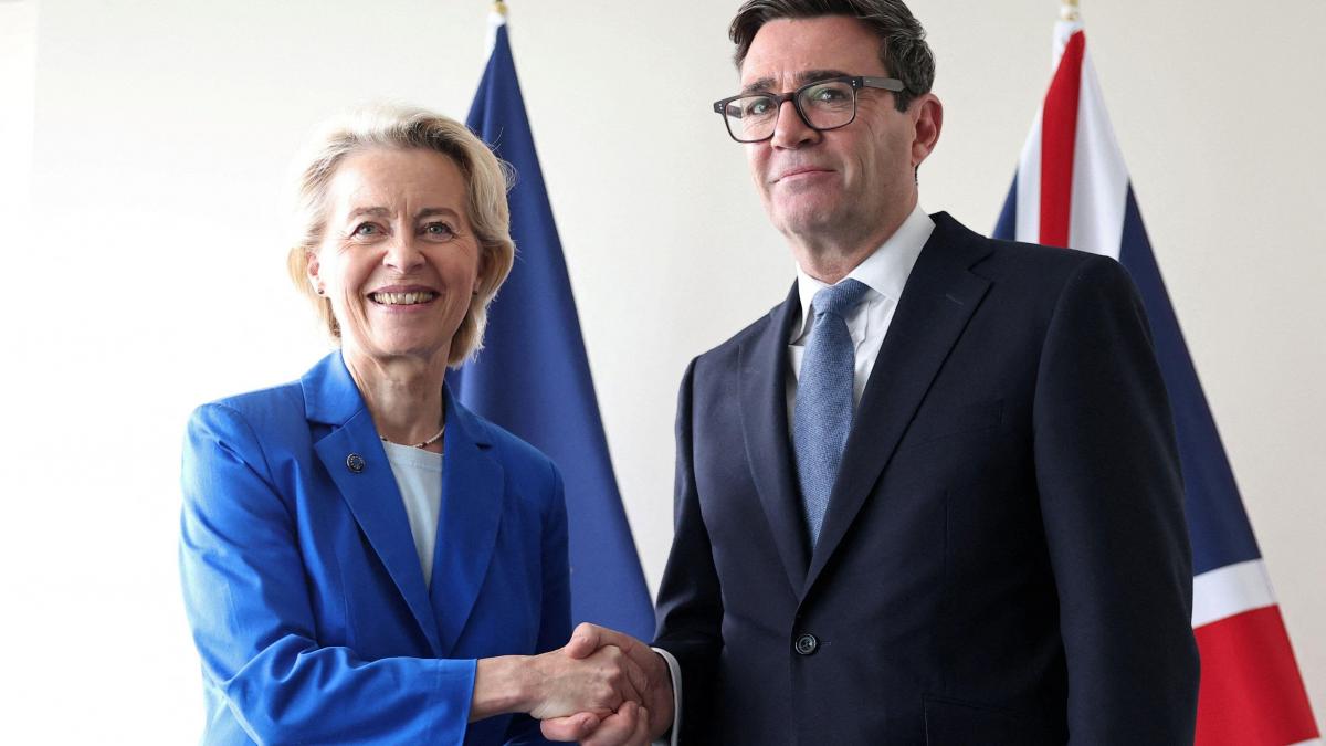   Andy Burnham si ursula von der leyen