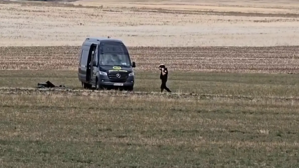 o drona prabusita a fost gasita in judetul buzau mapn si sri fac verificari la fata locului