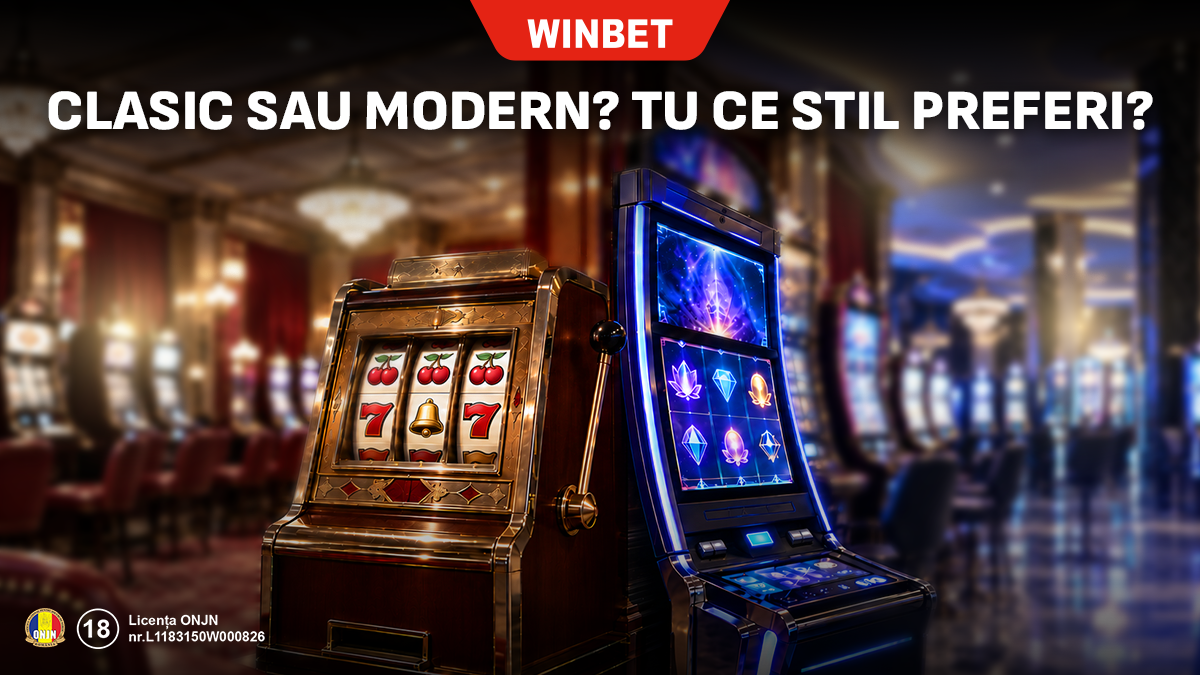 afis publicitar winbet sloturi clasice sau moderne 