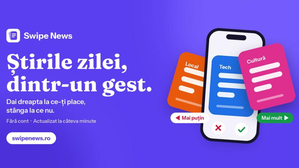 afis swipe news site web de actualitate pentru știri 