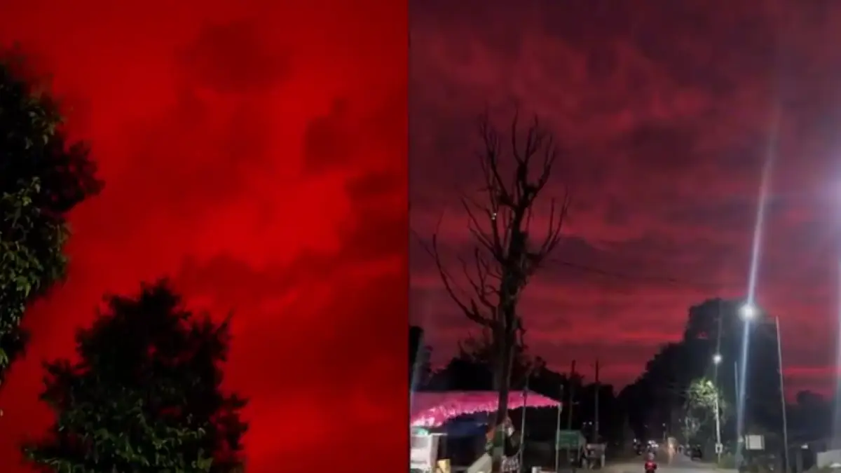 cerul s a facut rosu ca sangele in india imaginile apocaliptice parca desprinse din stranger things au devenit virale pe internet