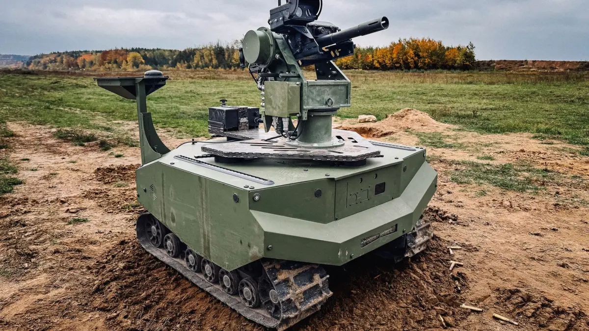 germania si ucraina au testat un robot de lupta care poate fi controlat de la distanta cand va ajunge pe front