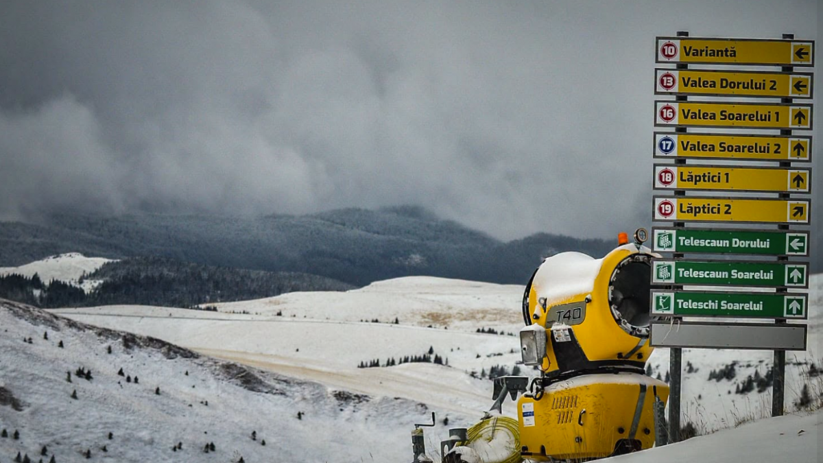 zapada la gondola sinaia