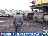 Minerii din Oltenia au suspendat greva 