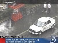 Ploi torenţiale în Cluj-Napoca. O localitate a rămas izolată