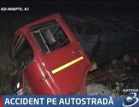 Accident de TIR pe autostrada Bucureşti-Piteşti