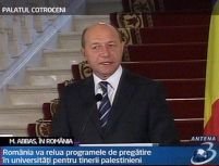 Băsescu: România nu vrea să interfereze procesele din Orientul Mijlociu, dar e disponibilă