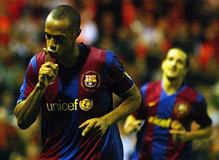 Henry salvează pe final un punct pentru Barcelona în meciul cu Valencia (VIDEO)