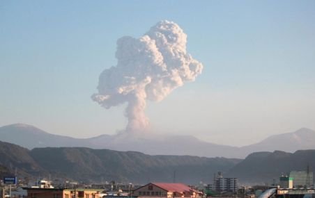 Erupţie de mică amploare a unui vulcan din sud-vestul Japoniei 