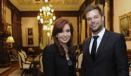 Ricky Martin a avut o întâlnire cu preşedintele Argentinei