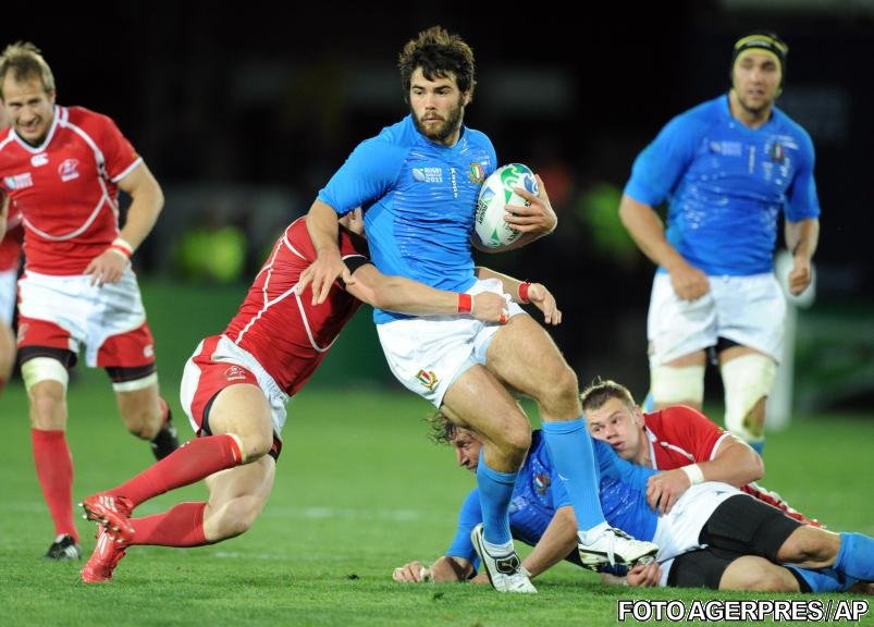 Italia a obţinut prima victorie la Cupa Mondială de rugby, 53-17 cu Rusia