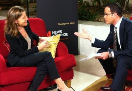 Hala Gorani, în direct la Antena 3. Realizatorul CNN a discutat cu Mihai Gâdea la reuniunea televiziunilor de știri