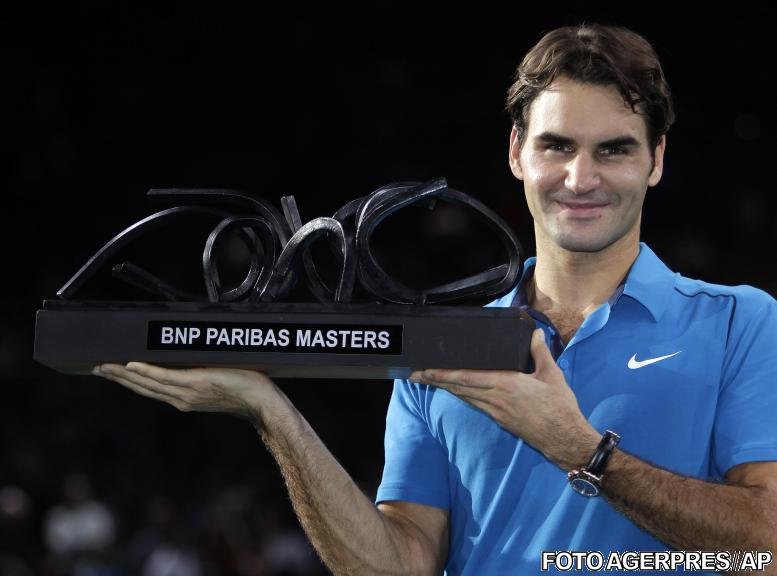 Roger Federer s-a impus pentru prima oară în carieră la Mastersul de la Paris