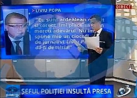 &quot;Nu-mi spune mie un ciocoflender de jurnalist: Liviu Popa, dă-ţi demisia!&quot;