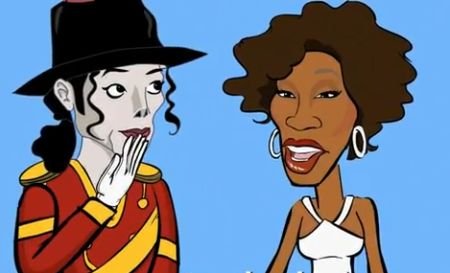Când vedetele se întâlnesc pe lumea cealaltă. Michael Jackson şi Whitney Houston petrec în Rai