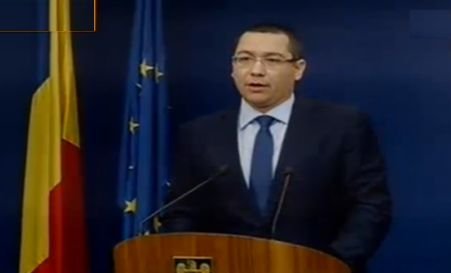 Premierul Ponta: Coplata plătită de români va fi de cel mult 10 lei
